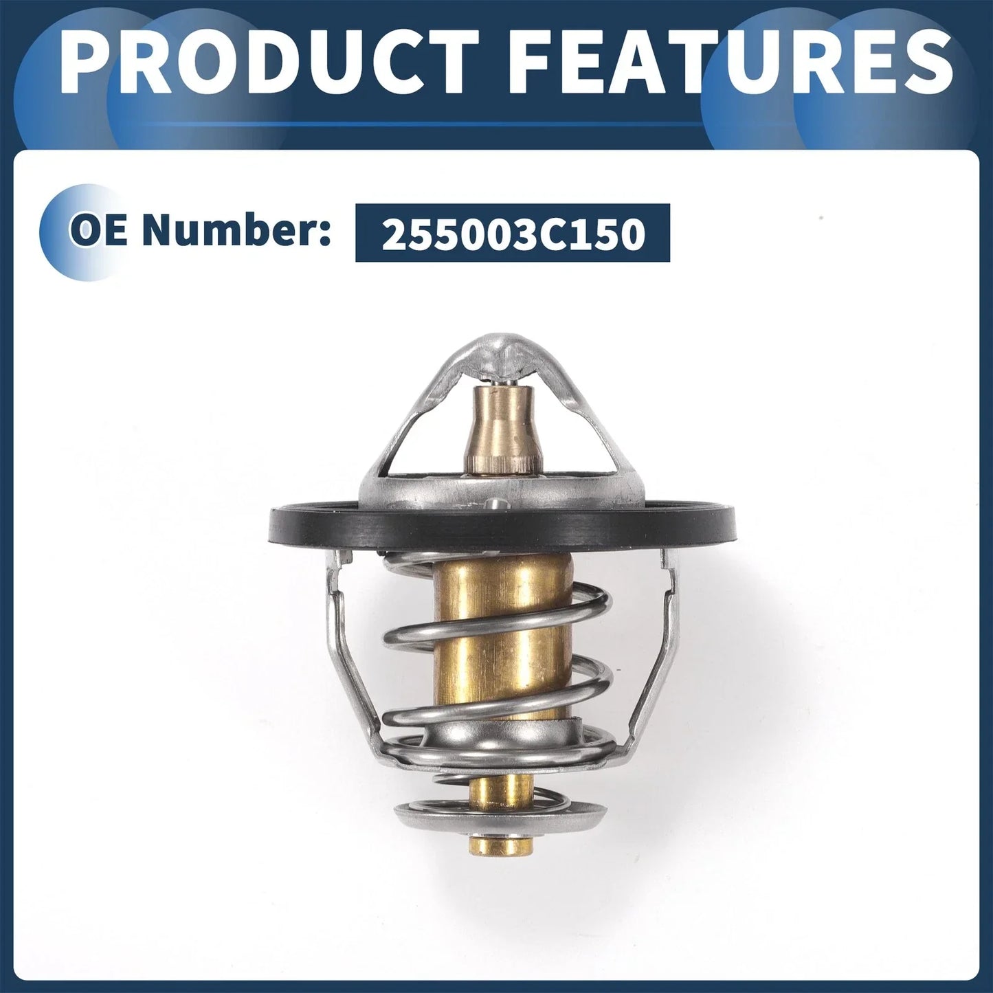 Engine Coolant Thermostat for Hyundai Santa Fe 3.3L (2013-2018) 1 x Pc