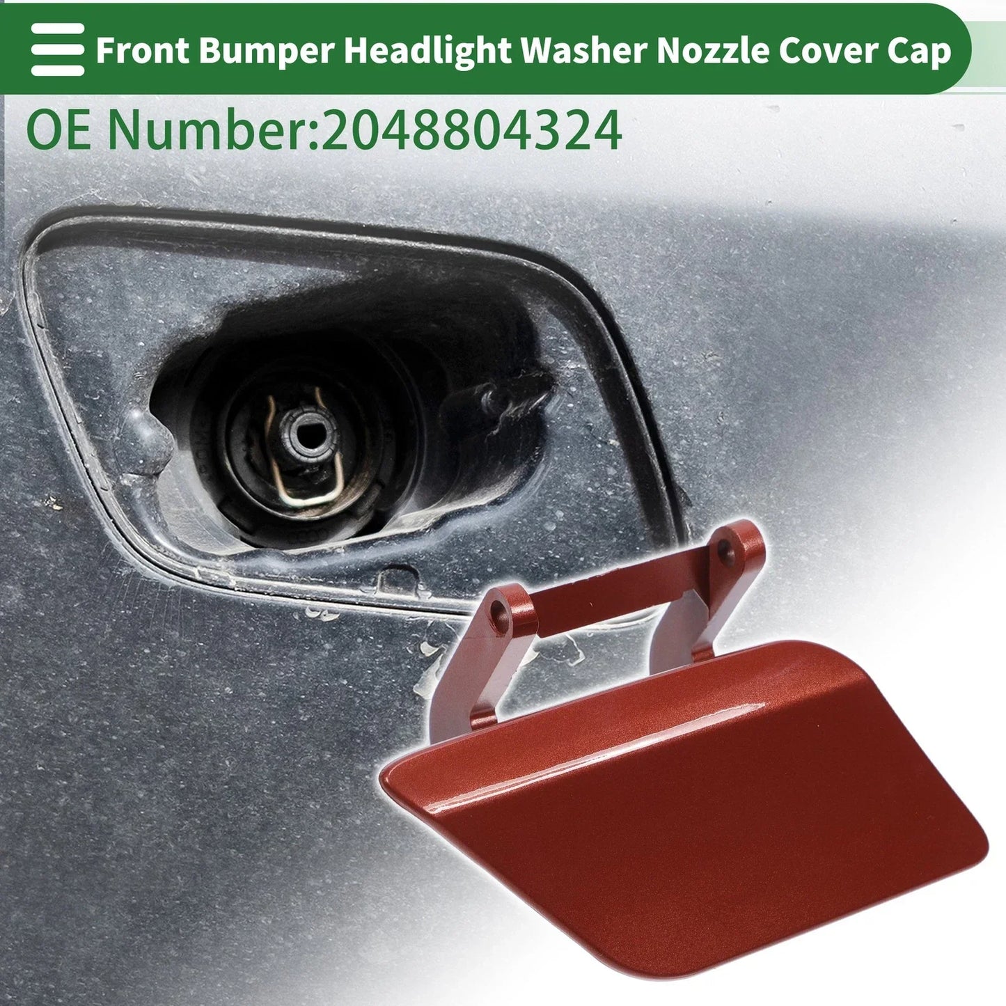 Front Right Bumper Headlight Washer Nozzle Cover for Mercedes-Benz (2010-2015)