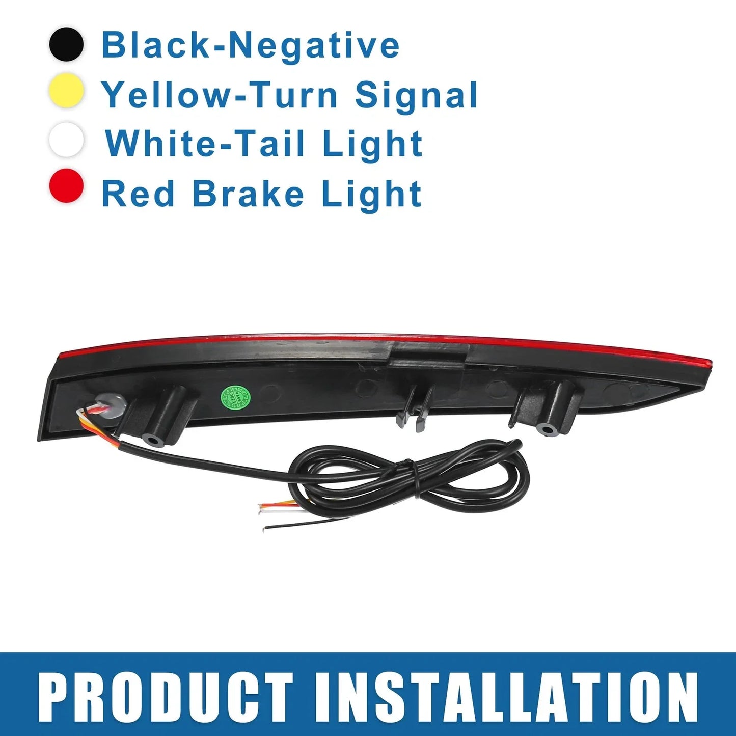 Rear Bumper Reflector Lights for Hyundai Verna (2010-2019) - 2 x Red Amber