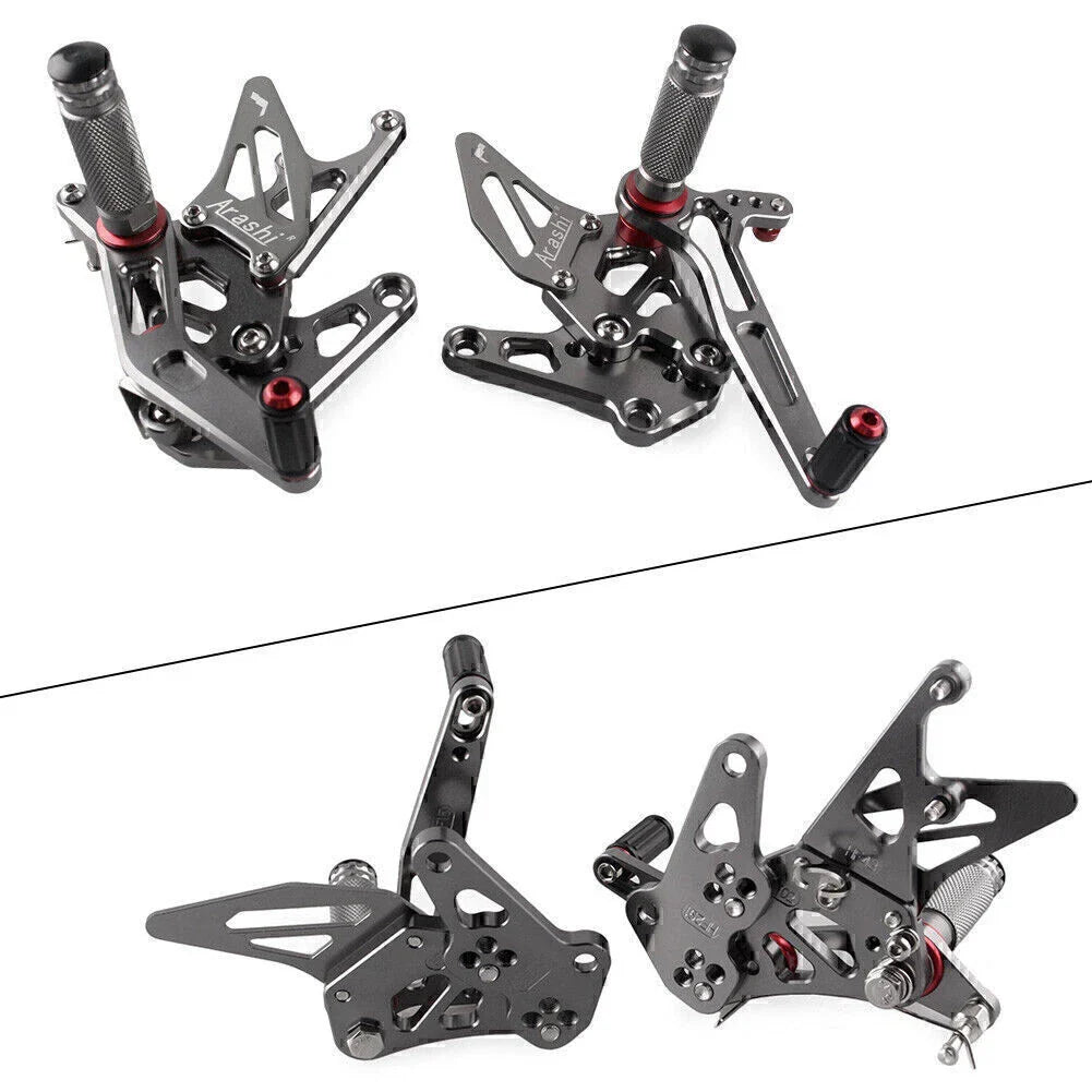 Grey Rearset Foot Pegs for Suzuki Hayabusa GSX1300R (1999-2020)