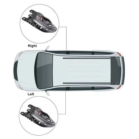 2 x Left Right Interior Door Handles for Hyundai Elantra (2011-2016)