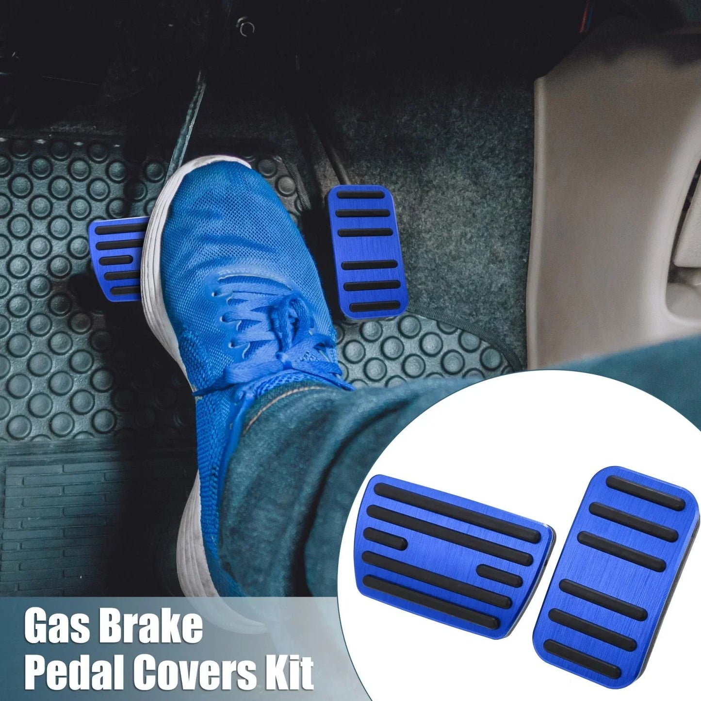Gas Brake Pedal Cover Kit for Honda Civic (2016-2021) - Blue