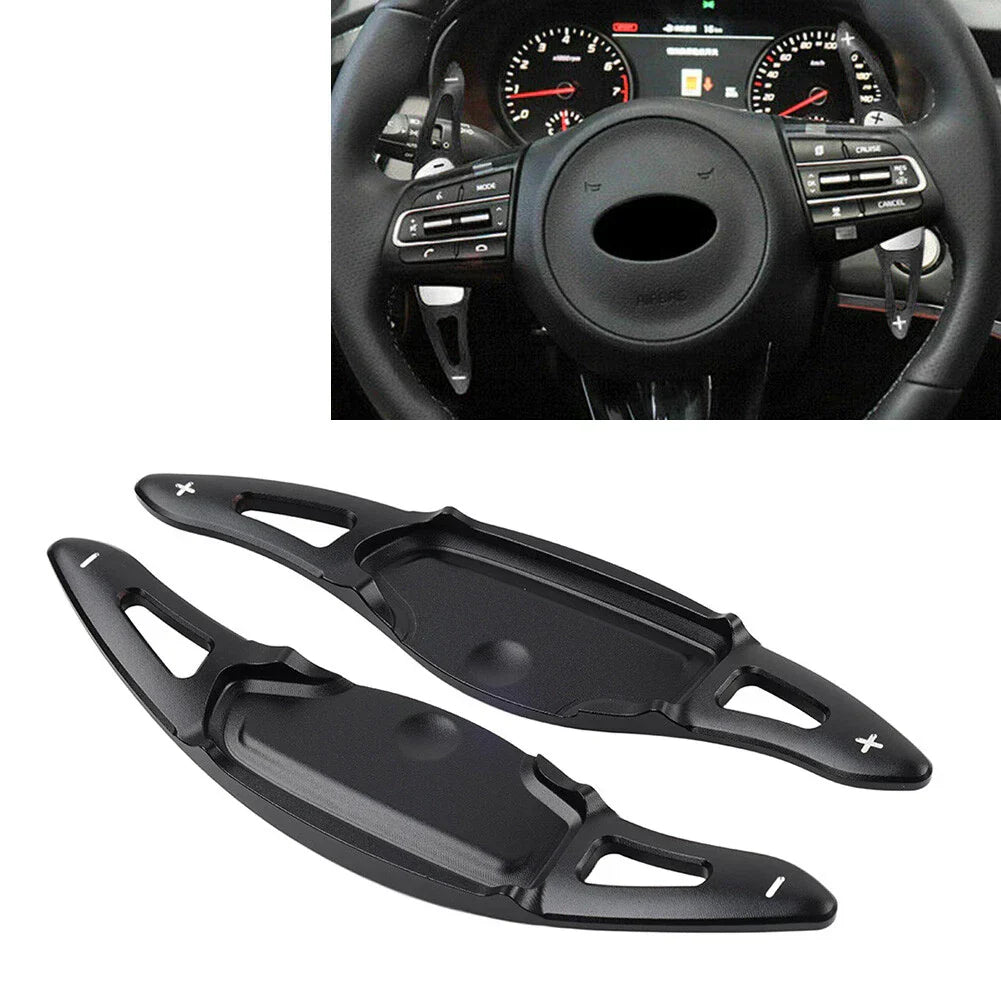 Aluminum Steering Wheel Paddle Shifter Extensions for Kia Stinger (18-23)