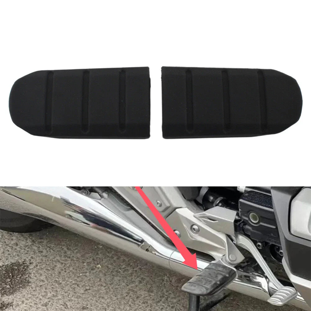 Black Motor Front Footrest Pedals for Honda Goldwing GL1800 (2018-2024)
