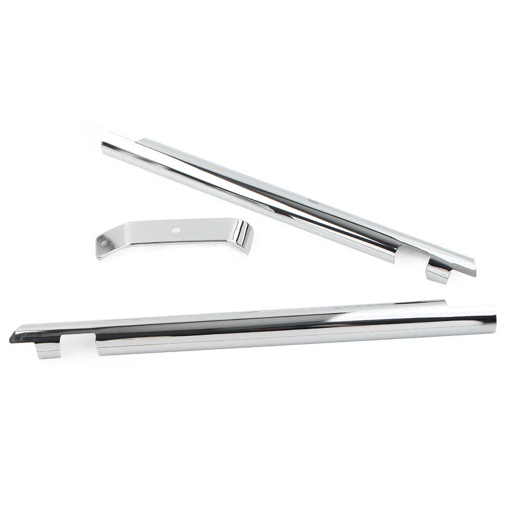 Chrome Down Tube Frame Covers for Harley Softail Twin Cam (2000-2006)