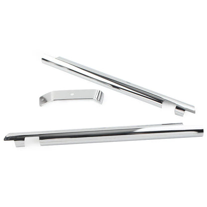 Chrome Down Tube Frame Covers for Harley Softail Twin Cam (2000-2006)