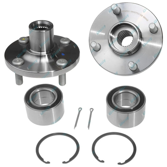 2 x Front Wheel Bearing Hub Kits for Toyota Corolla ZZE122 2001~2007