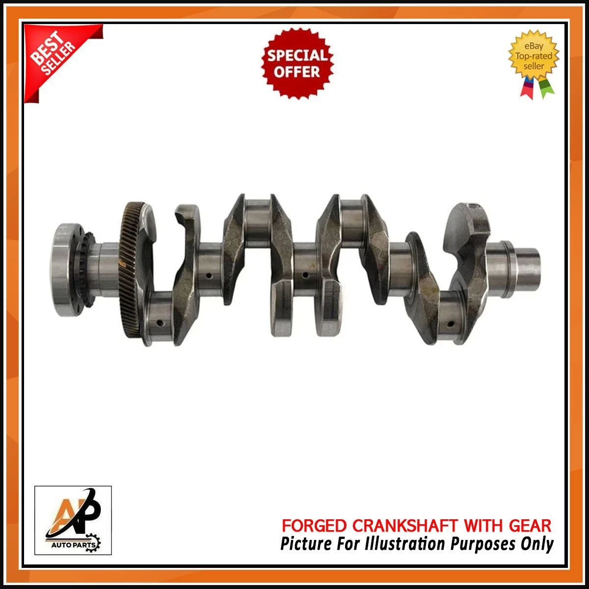 Forged Crankshaft for Land Rover Jaguar XE PACE 2.0 204DTD (2017–2020)