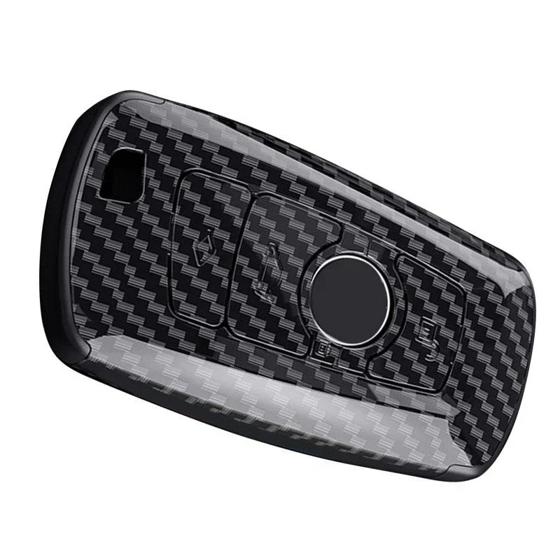Carbon Fiber Style Remote Key Shell Cover for BMW 1 2 3 4 5 6 7 (2000-2023)