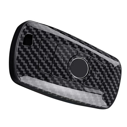 Carbon Fiber Style Remote Key Shell Cover for BMW 1 2 3 4 5 6 7 (2000-2023)