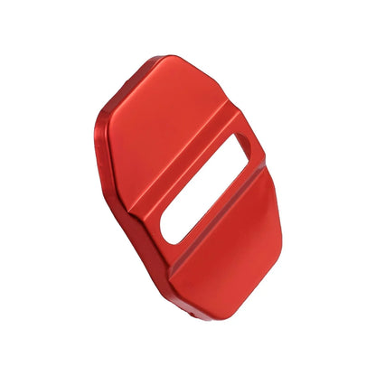 4 x Car Door Lock Latch Covers for Dodge Charger (2020-2023) - Stainless Steel Red