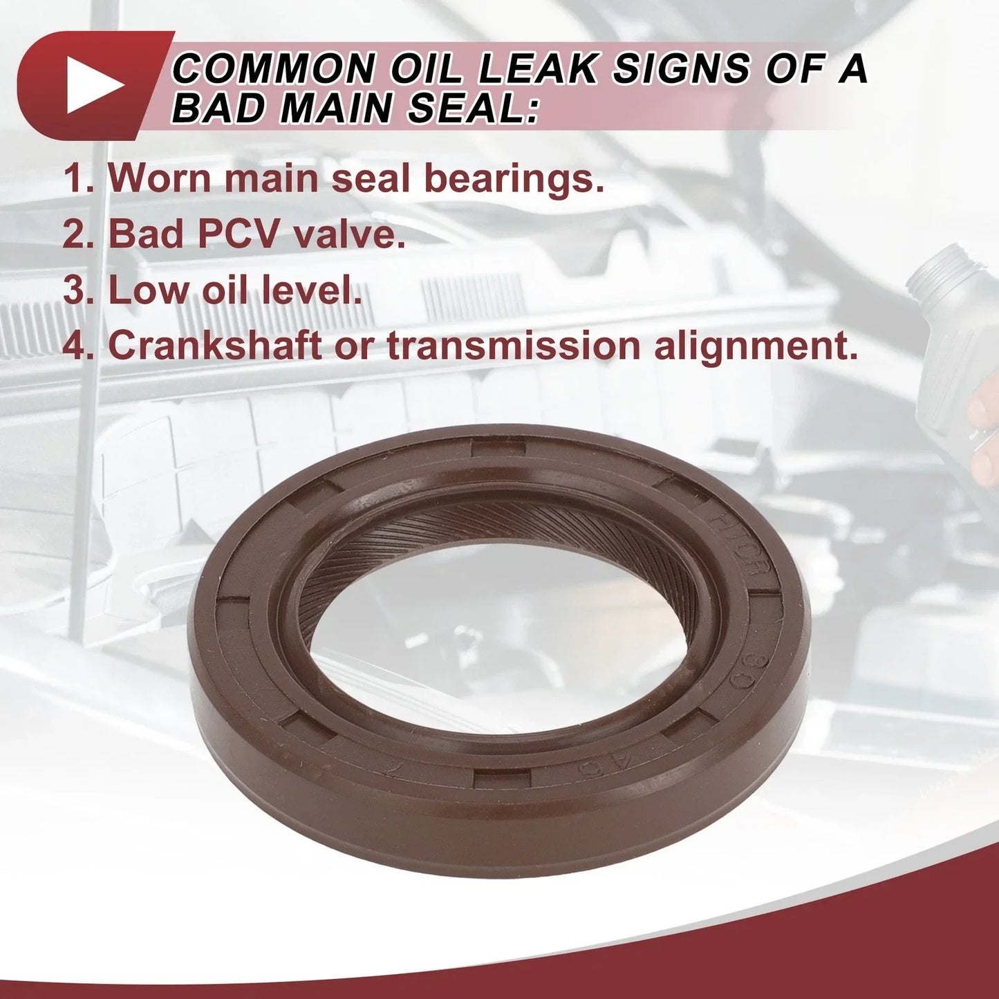 Front Crankshaft Oil Seal for Hyundai Excel Scoupe (1990-1994)