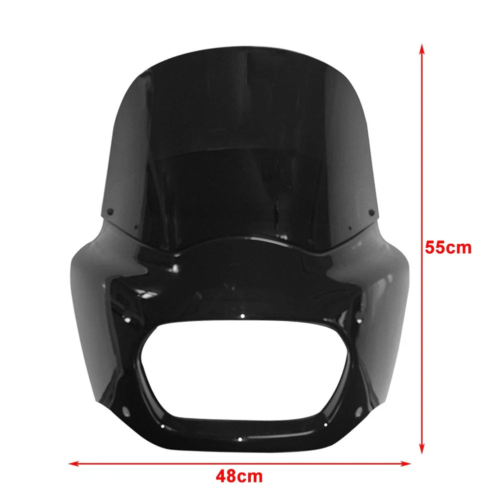 11" Red Front Fairing Windshield for Harley Softail Fat Bob 114 (2018-2024)