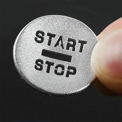 Aluminum Alloy Silver Start Stop Button Cover for Jaguar XF (2008-2015)