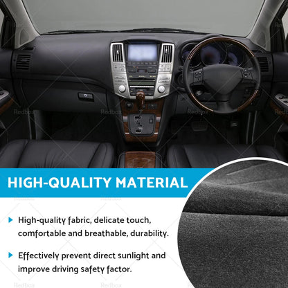 Non-Slip Dash Mat for Honda Jazz 2014-2022 Dashboard Cover Black
