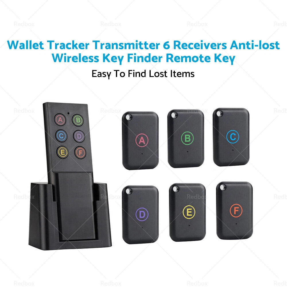 6 x Wireless Key Finder Transmitter & Receivers for Wallet Tracker