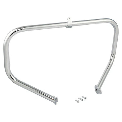 Chrome Highway Engine Guard Bar w/ Footpeg Pegs for Harley Road King (2009-24)