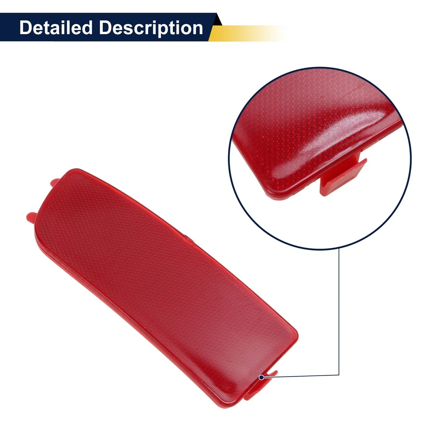 Rear Left Bumper Reflector for Mercedes-Benz Sprinter W906 (2006-2024) Red