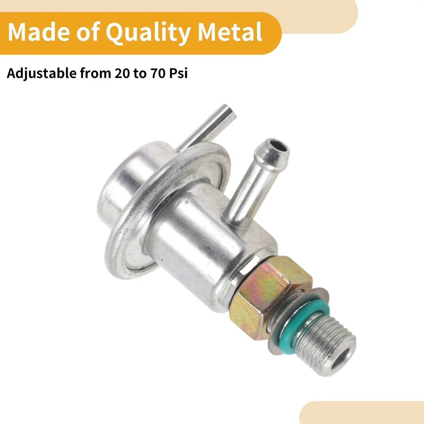 Fuel Pressure Regulator for Honda Accord (2001-2004) Metal 20-70 Psi