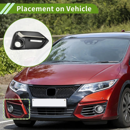 Right Front Fog Light Grill for Honda Civic Hatchback (2016-2021)