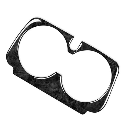 Water Cup Holder Cover Trim for Benz C GLC E Class 15-21 Wood Grain