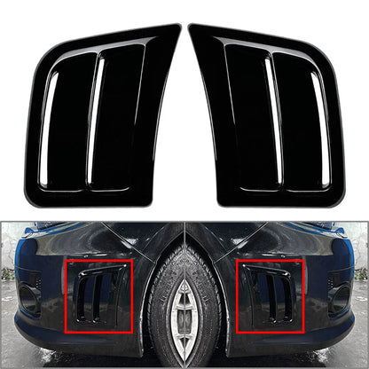 Black Front Bumper Side Air Vent Covers for Subaru Impreza WRX STI (2008-2014)