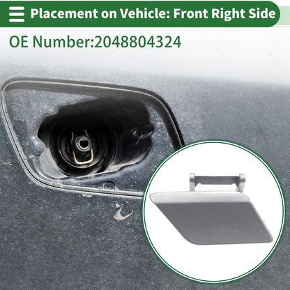 Front Right Side Bumper Headlight Washer Nozzle Cover for Mercedes-Benz