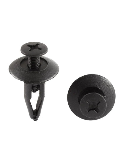 15 Pcs 7.5mm Plastic Push Type Rivet Clips for Honda