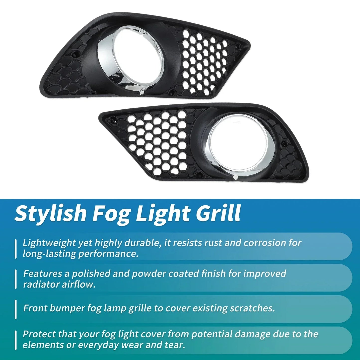 Fog Light Grill for Mercedes Benz C230 C250 C300 C350 (2008-2015)