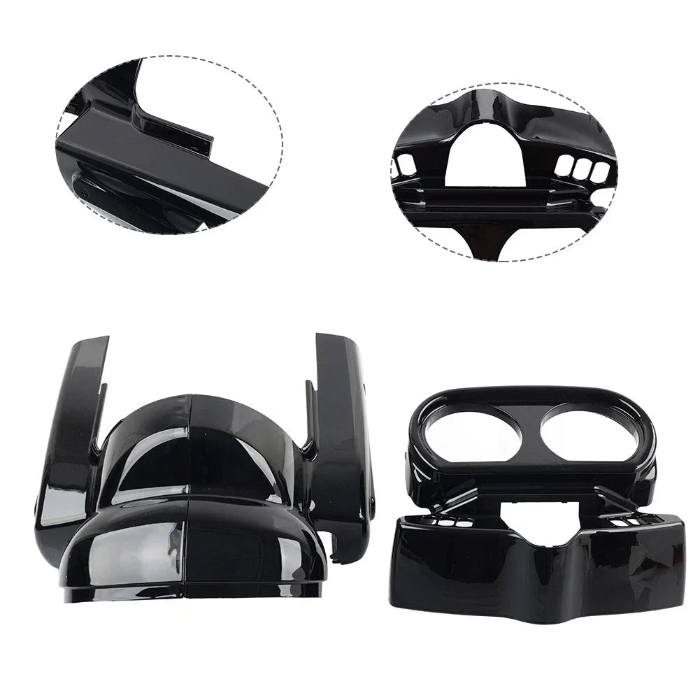 Instrument Housing Set Vivid Black for Harley Road Glide (2015-2023)