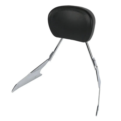 Black/Chrome Sissy Bar Backrest Pad for Suzuki Boulevard M109RZ (2006 - 2023)