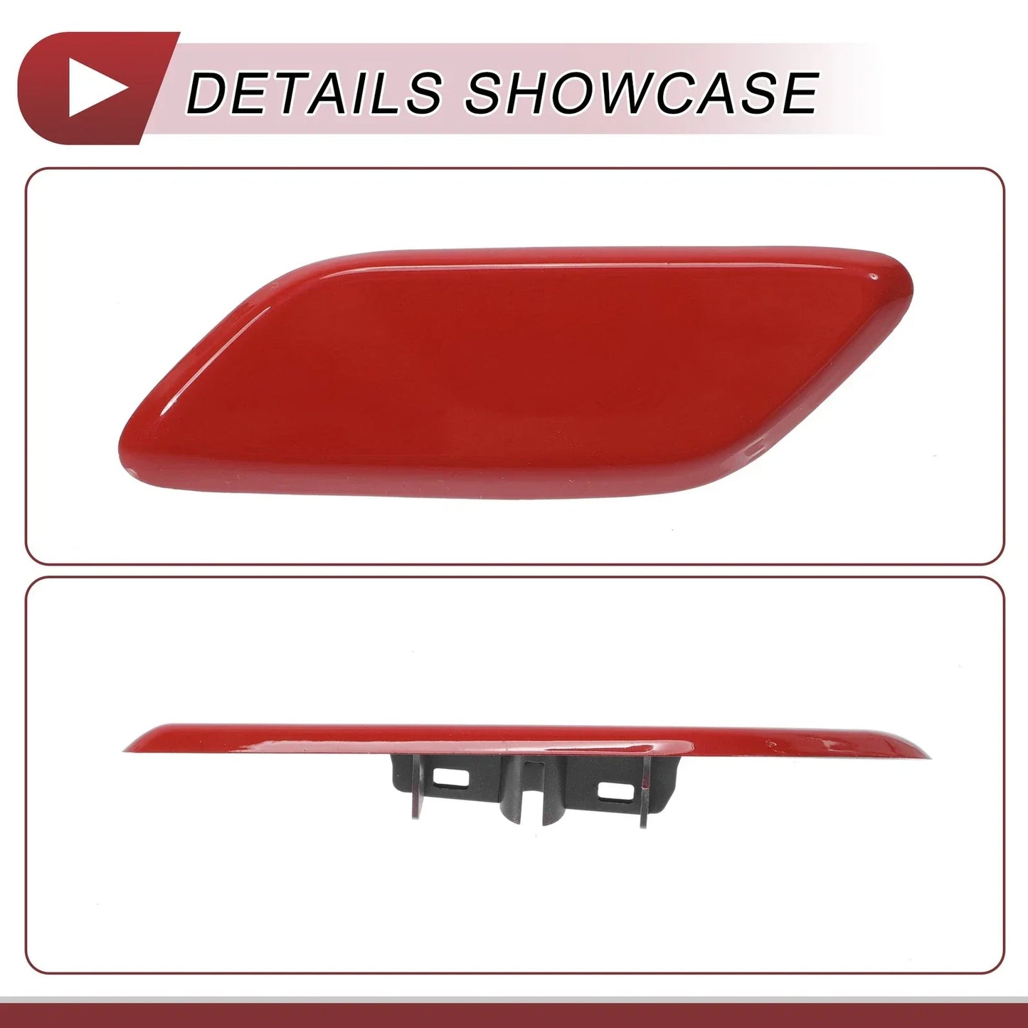 Front Left Washer Nozzle Cover for Honda CR-V MK3 Facelift (2009-2011) Red