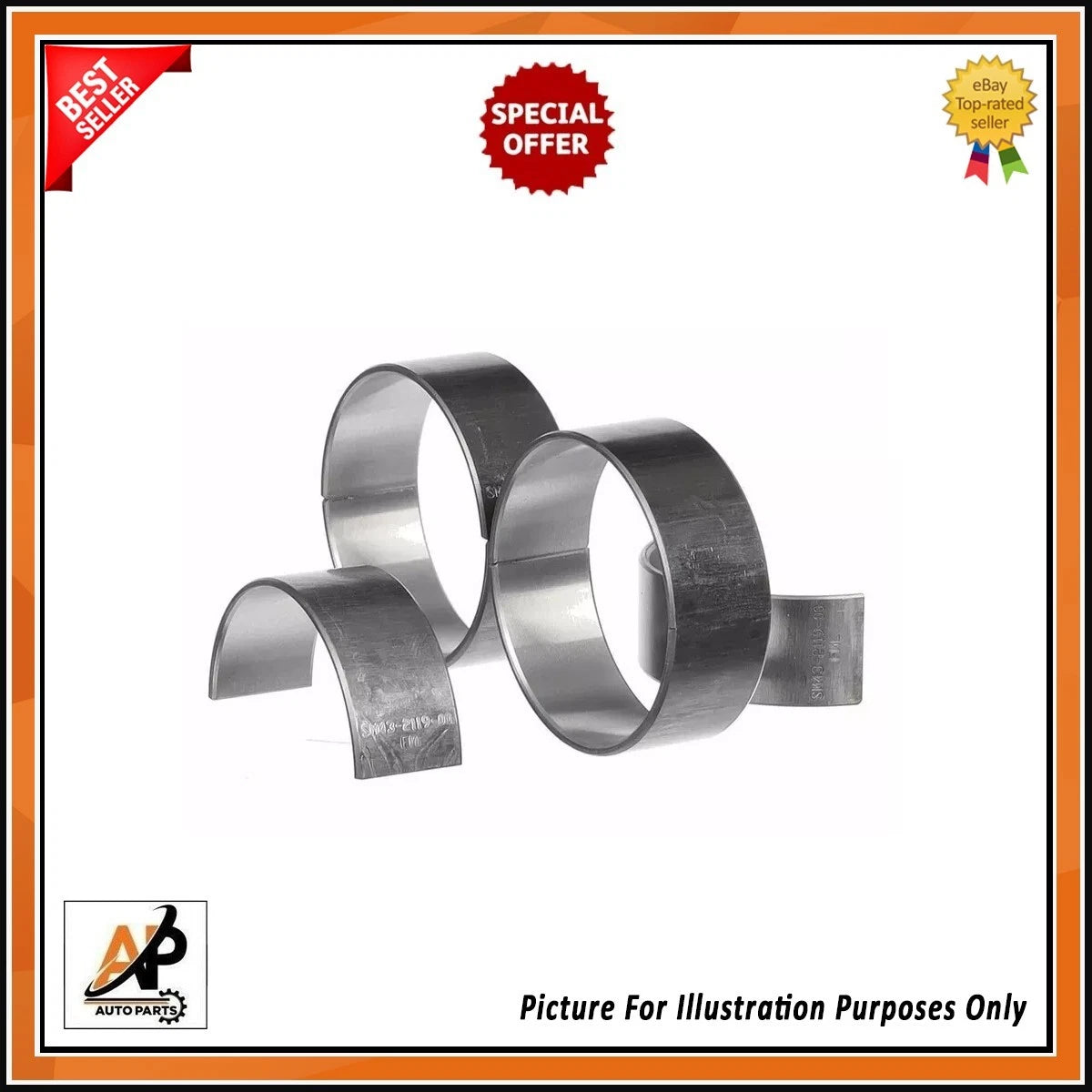 Connecting Rod Bearing Standard Replacement for Ford Fiesta 1.0 EcoBoost (2013–2019)