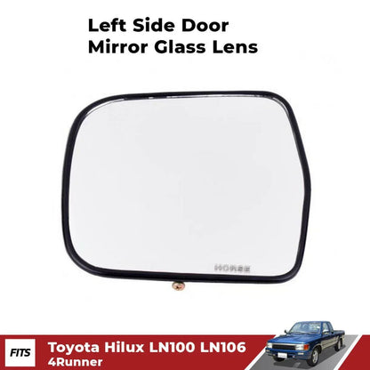 Side Door Mirror Glass Lens Left Fits Toyota Hilux LN85 LN106 4Runner 1989-97