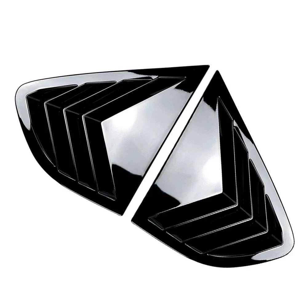 Glossy Black Rear Window Louver Cover for BMW X4 (2014-2018)