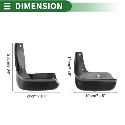 Mud Flaps Splash Guards Front & Rear for Honda Odyssey (2005-2008)