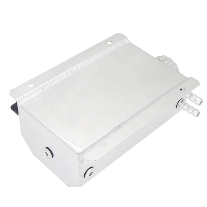 2L Aluminum Coolant Radiator Overflow Tank for Universal Vehicles