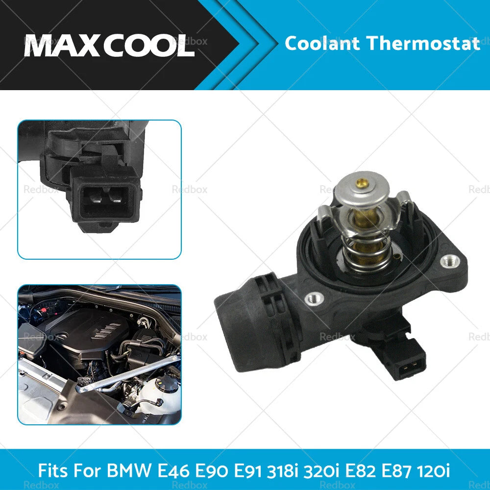 Coolant Thermostat for BMW E46 E90 E91 318i 320i E82 E87 120i E88 X1 E84 X3 (2000-2013)