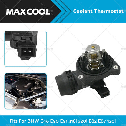 Coolant Thermostat for BMW E46 E90 E91 318i 320i E82 E87 120i E88 X1 E84 X3 (2000-2013)