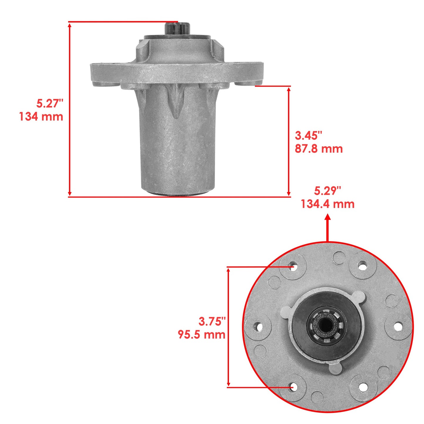 Deck Spindle 48 Inch Replacement for Simplicity Broadmoor SZT250 SZT275 (1994–2002)