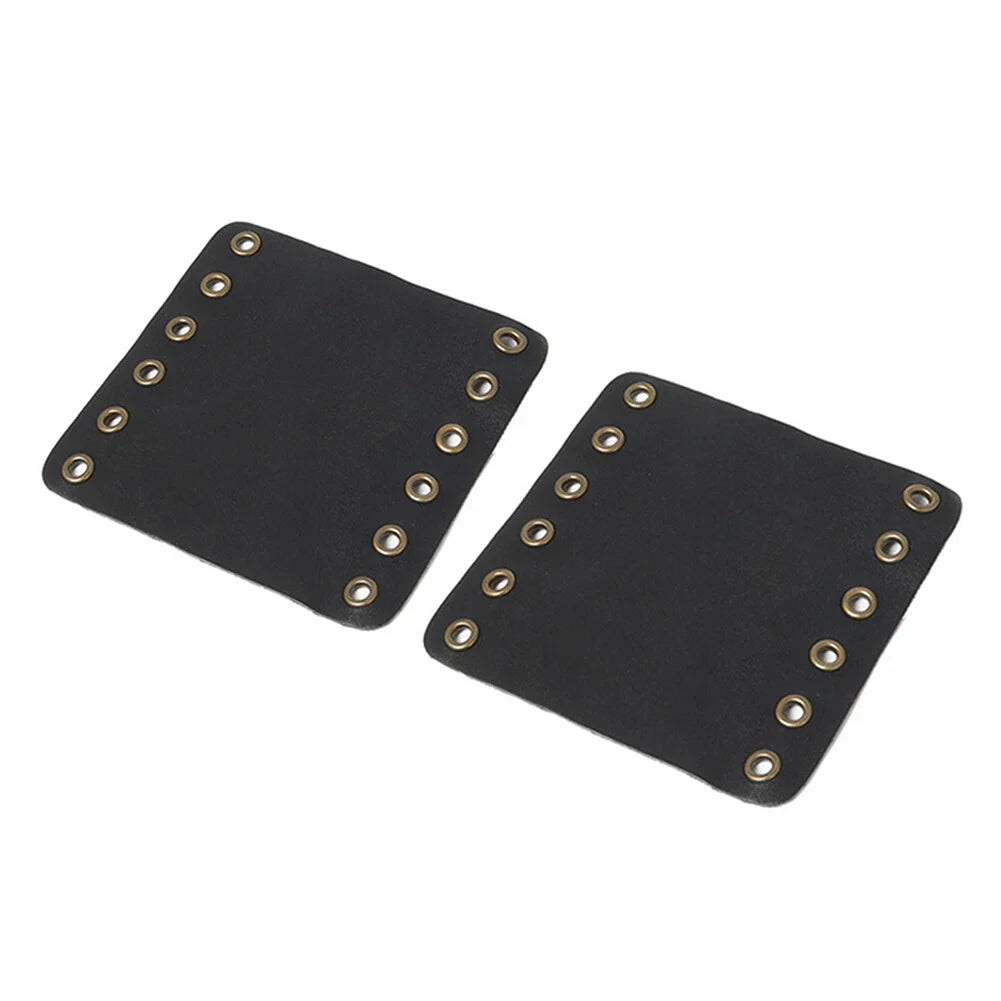 Leather Hand Grips Covers for Harley Cafe Racer (Fits Various Models)