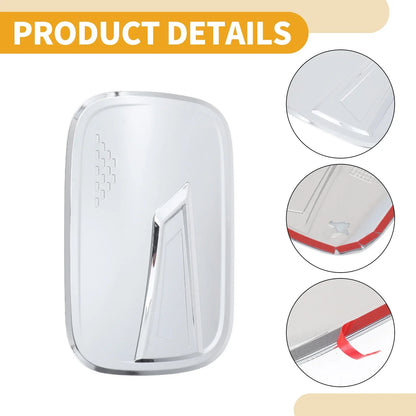 Fuel Tank Door Cap for Honda CRV 2017-2022 Gas Tank Flap Chrome Silver Tone