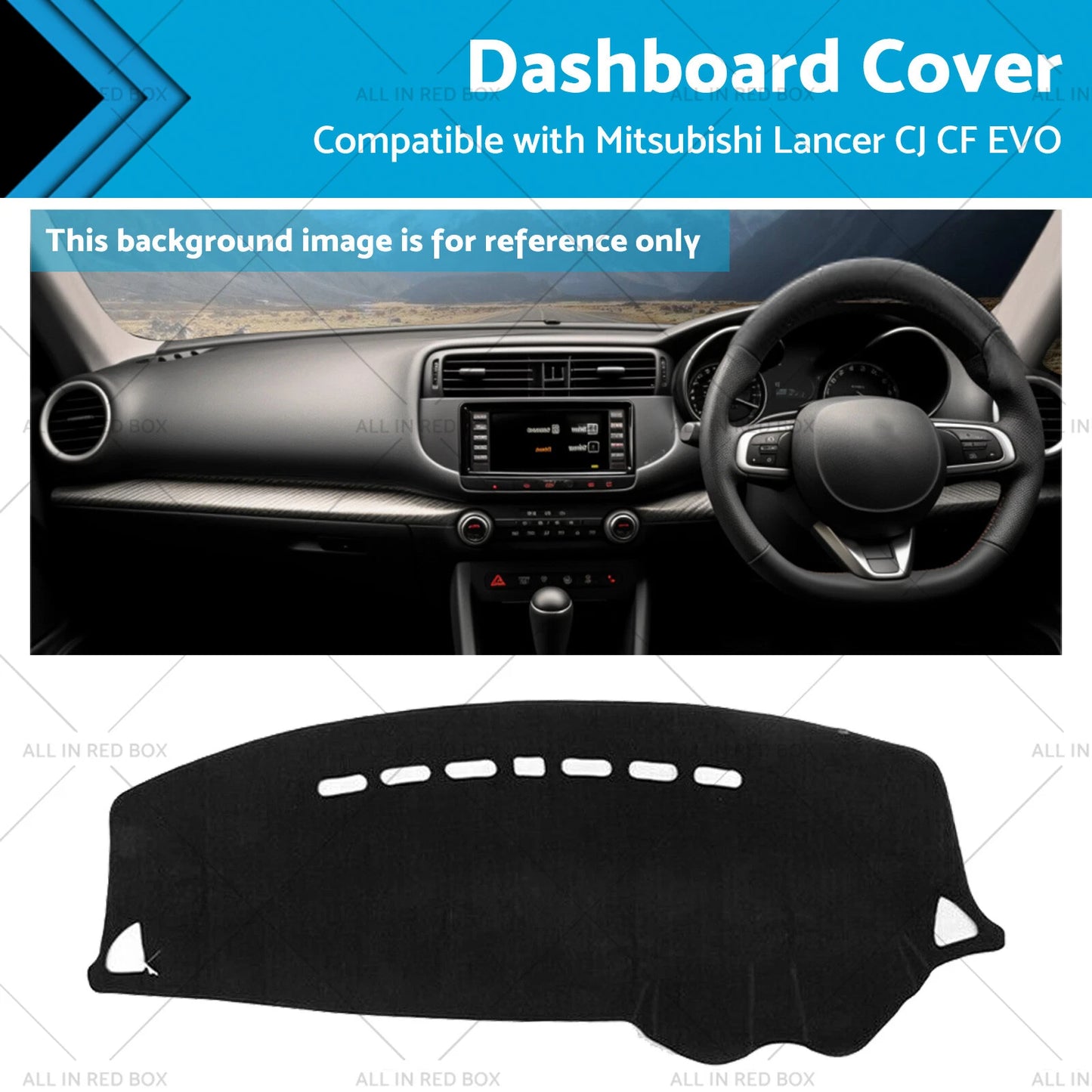 Dash Mat Pad Cover for Mitsubishi Lancer CJ CF EVO (2006-2019)