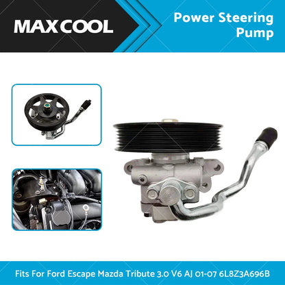 Power Steering Pump for Ford Escape, Mazda Tribute 3.0 V6 (2001-2007)