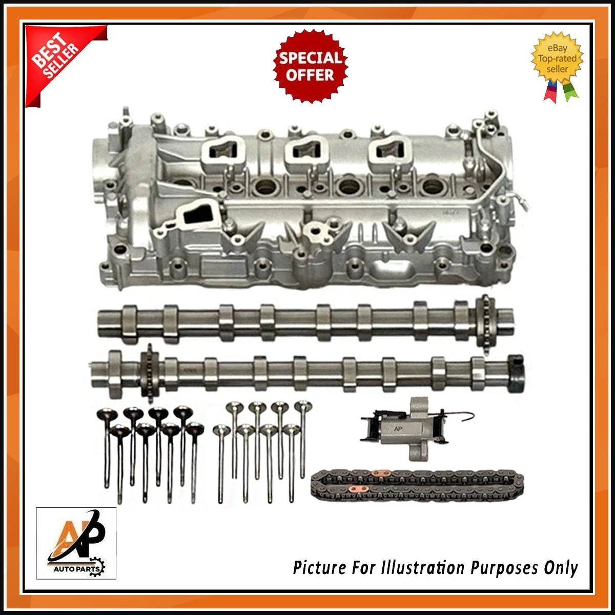 Camshaft Housing Kit with Valves Replacement for Peugeot Vivaro  (2001–2019)