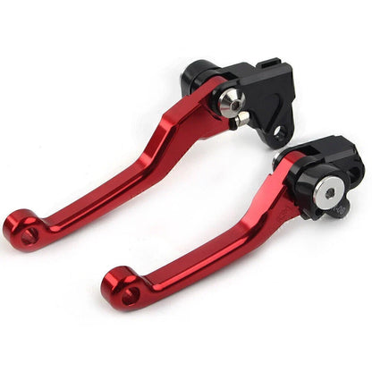 RED Pivot Brake Clutch Levers for HONDA CRF125R CRF150R CRF250R CRF450R (97-21)