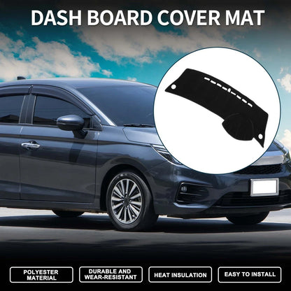 Dashboard Cover Mat for Honda City Grace 2008-2013 Sun Protector Black