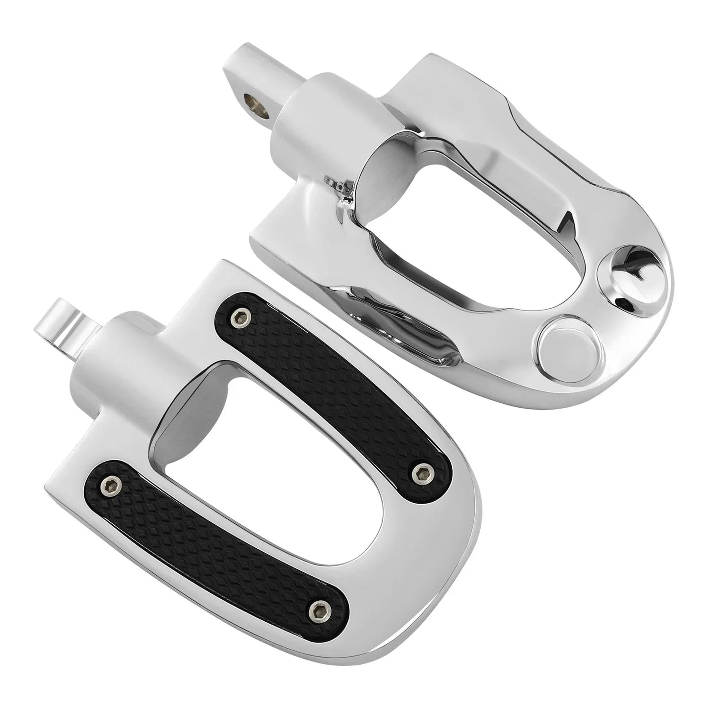 Chrome Highway Footpeg Footrest Male Mount for Harley Touring Road Glide (2009-2023)