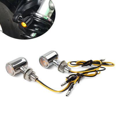 8mm Mini Turn Signal Lights for Bobber Cafe Racer