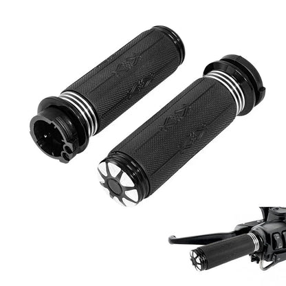Handlebar Hand Grips for Harley Touring Road King Sportster XL883 XL1200